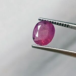 2.5 Ct Natural Cut Pink Purple Color Ruby  Loose Gemstone From Kashmir Pakistan