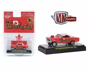 M2 Maschinen 1:64 1967 Acadian Canso Sport Deluxe Gasser Modellauto 31600-GS12 - Bild 1 von 1