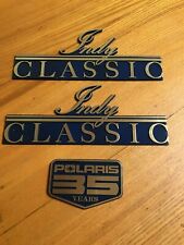 NOS Polaris Hood Emblems 5431114 1990 Indy Classic 500 35 Years Vintage Lot