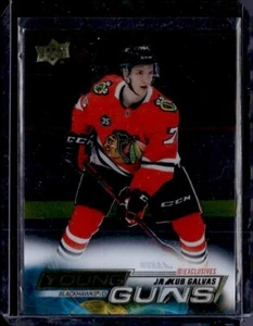 22/23 UD SERIES 1 YOUNG GUNS CLEAR CUT EXCLUSIVE #225 JAKUB GALVAS RC SSP - Picture 1 of 2