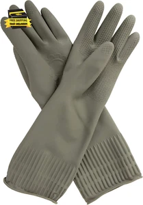 DABOGOSA Reusable Waterproof Household Dishwashing Cleaning Rubber Gloves, Non-S - Picture 1 of 8