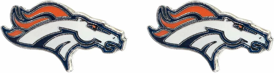 Aretes Denver Broncos Post - Diseño de logotipo del equipo de la NFL Foto 1 de 1