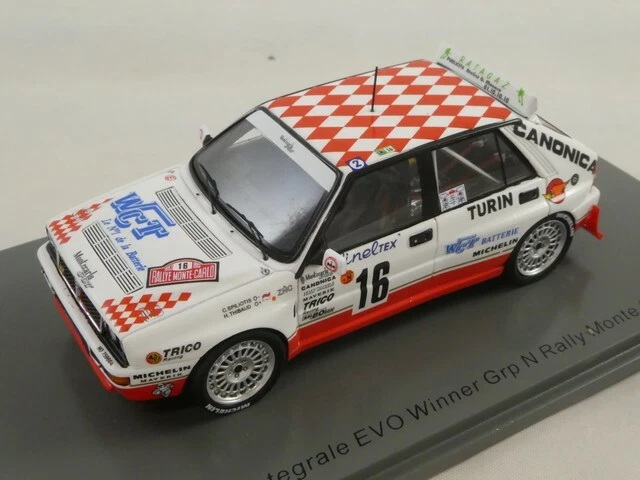 Spark S9026 1/43 LANCIA DELTA HF INTEGRALE EVO N.16 RALLY MONTE CARLO 1993