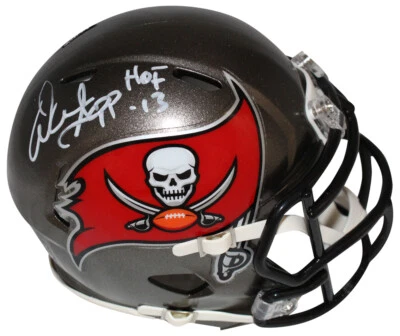 Warren Sapp Autographed Tampa Bay Buccaneers TB Mini Helmet Beckett 40704 - Image 1 of 3