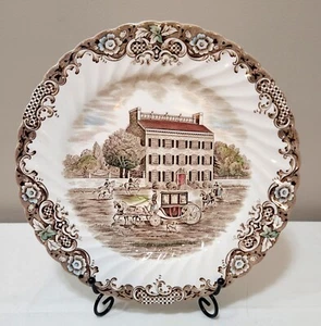 Johnson Bros Heritage Hall Staffordshire Ironstone Plate Georgian Town House - Picture 1 of 20