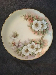 Vintage Limoges 9" Blumenteller signiert E. Knowles - Bild 1 von 5