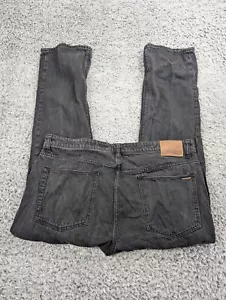 Volcom Men Jeans 40x30 Black Denim Solver Modern Straight Leg Skater Distressed - Picture 1 of 10