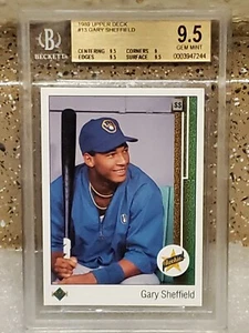 🌟SUPER STAR GARY🌟 SHEFFIELD🌟ROOKIE 1989 U.D. 🤩BECKETT GEM MT 9.5 W/GRADING💥 - Picture 1 of 10
