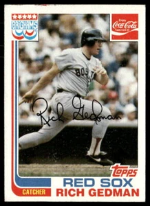 Rich Gedman 1982 Topps Brigham's/Coca-Cola Boston Red Sox #7 - Bild 1 von 2