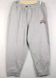 Nike Air Jordan Classic Jumpman Fleece Sweatpants DH9502-091 Grey Men's Size 2XL - Picture 1 of 9