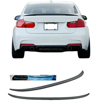 For BMW 3 Series 2012-18 F30 Performance Style Black Trunk ABS Spoiler Wing Lip - Изображение 1 из 4