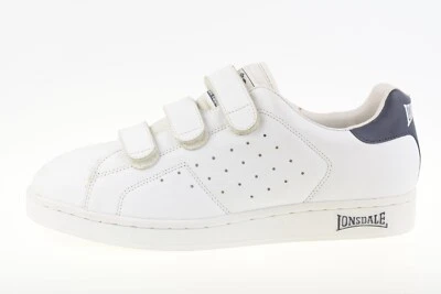 Zapatillas de deporte para hombre Lonsdale Wimbledon blanco/azul marino 160013372957 talla UK 9,5 Foto 1 de 4