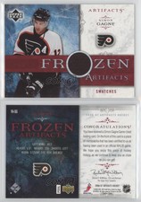 2006-07 Upper Deck Artifacts Frozen Swatches Red /100 Simon Gagne #FA-SG