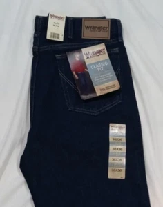 Wrangler Rugged Wear C1assic Fit Mens Jeans 36 x 36 BIG & TALL Dark Blue NEW - Picture 1 of 9