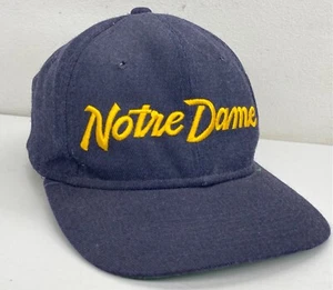 Vintage Notre Dame Fighting Irish SnapBack Hat Script Sports Specialties The Pro - Picture 1 of 24