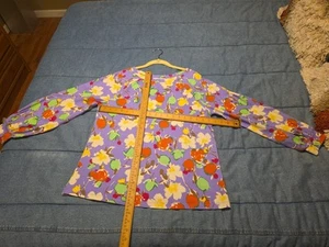 Isaac Mizrahi Live! Floral Printed Long Sleeve Size M Medium - Picture 1 of 9