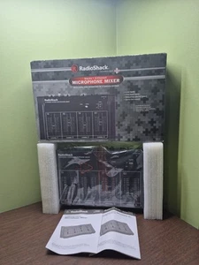 Radio Shack Stereo 4 Channel Microphone Mic Mixer 3200029 Open Box Read - Picture 1 of 15