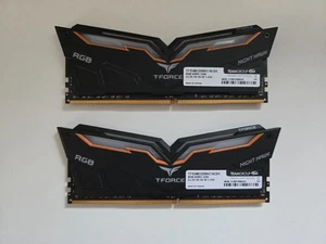 RAM DDR4 16GB (2x8GB) 3200 MHz TEAMGROUP T-Force Night Hawk - RGB - Afbeelding 1 van 1