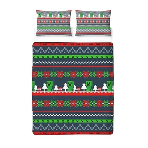 Minecraft Set de Funda de Edredón Diseño Navidad (TC778) - Imagen 1 de 2