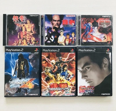 Tekken 1 2 3 4 5 Tag Tournament PS1 PS2 Juego de 6 juegos Playstation Namco Japón Foto 1 de 4