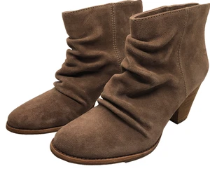 Women's Splendid Rodeo Brown Suede Slouchy Ankle Boots Size 10 M - Picture 1 of 17