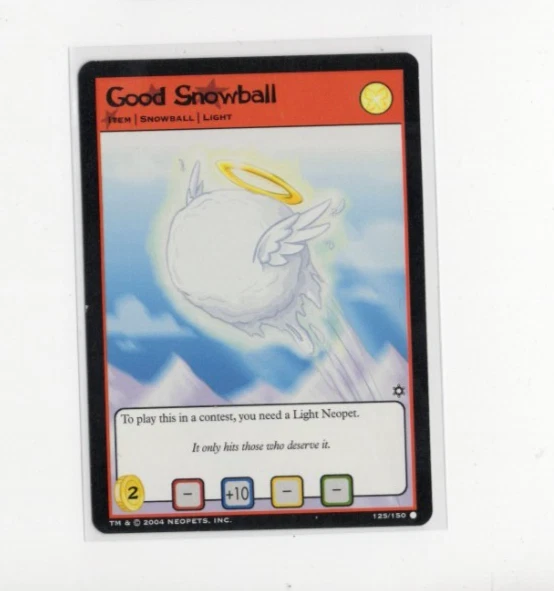 Neopets TCG Hannah and the Ice Caves - Good Snowball 125/150 - Wizards 2004 - Image 1 of 1