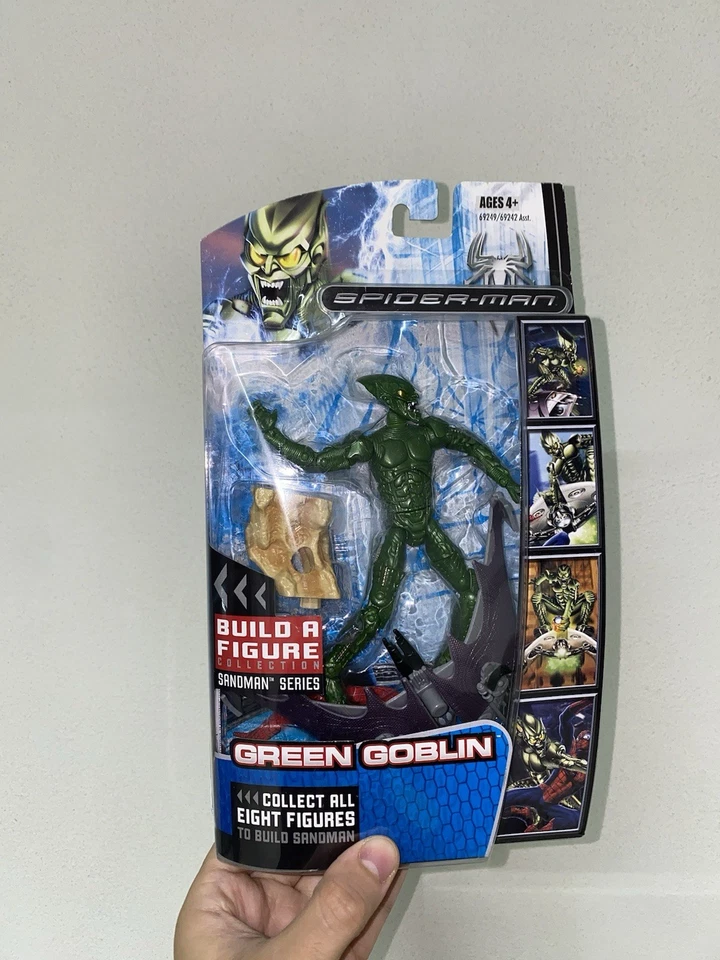 Hasbro Marvel Spider-Man 3 Green Goblin 2007 Baf Build A Figure Sandman Series - Immagine 1 di 4