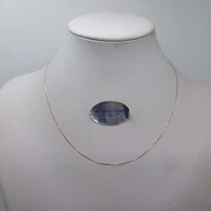 COLLANA A MAGLIA VENEZIANA IN ORO GIALLO 18KT 750 0,6 GRAMMI (8028) 40 cm - Foto 1 di 10