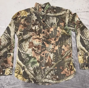 VTG Liberty Camo Long Sleeve Button Up Shirt Youth Size XL Advantage Timber - Picture 1 of 4