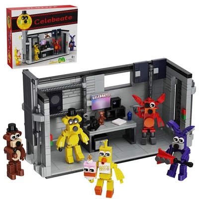 MOC Five Nights At Freddy Security Room Scene Building Set FNAF Toy Brick Boxed - Image 1 of 4