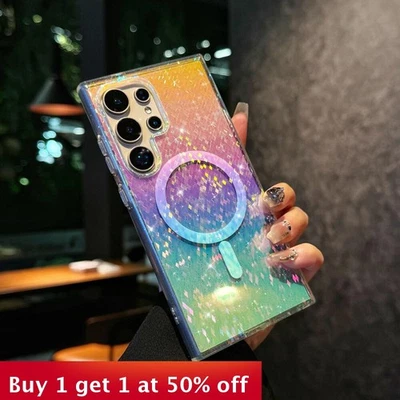 Glitter Phone Case for Samsung S22 S23 S24 S25  S23plus S23 ULTRA S24ULTRA plus - Image 1 of 4