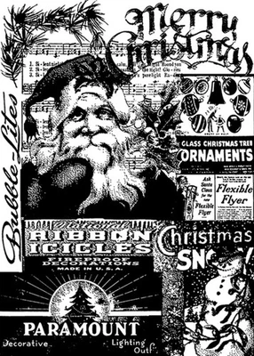 Stampers Anonymous Tim Holtz Component Cling Rubber Stamp First Christmas COM026 - Image 1 of 4
