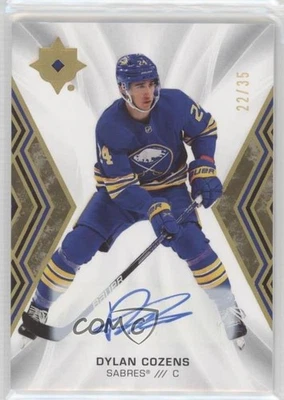 2021-22 Upper Deck Ultimate Collection Gold Auto /35 Dylan Cozens #24 Auto - Image 1 of 2