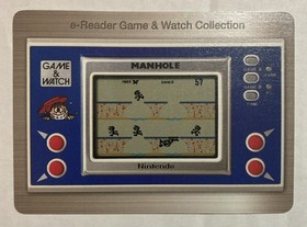 Manhole - 2002 - Nintendo - E-Reader Card - Game & Watch Collection - Rare