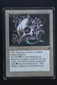 Magic The Gathering MTG BLACK MANA BATTERY Legends HP Heavily Played - Picture 1 of 2