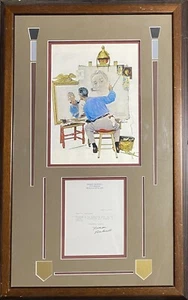 Exhibición enmarcada con carta firmada por Norman Rockwell - PSA/DNA - Imagen 1 de 3
