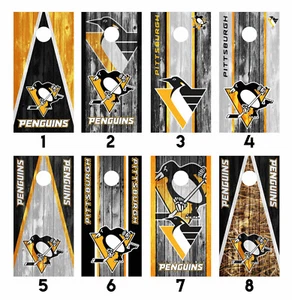 Pittsburgh Penguins Cornhole Verpackung Skin Aufkleber Vinyl Sticker VIELE DESIGNS SK81 - Bild 1 von 1