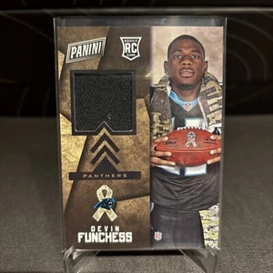 2015 Panini Black Friday Salute to Service Memorabilia Devin Funchess Rookie RC - Picture 1 of 2