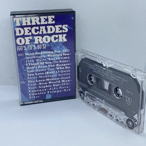 3 Decades Of Rock - Various Artists (1990) Music Cassette Tape USA Import Rare - Picture 1 of 4