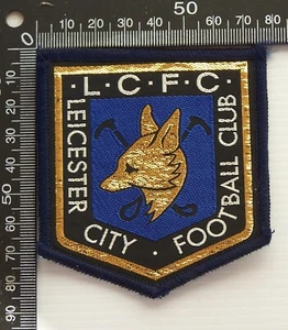 VINTAGE LEICESTER CITY FOOTBALL CLUB FC LCFC EMBROIDERED PATCH WOVEN CLOTH BADGE - Photo 1/2
