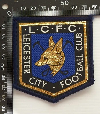 VINTAGE LEICESTER CITY FOOTBALL CLUB FC LCFC EMBROIDERED PATCH WOVEN CLOTH BADGE - image 1 of 2