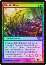 Mitotic Slime FOIL Magic 2011 / M11 PLD Green Rare MAGIC MTG CARD ABUGames