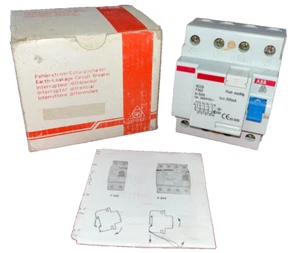 INTERRUPTOR DE CORRIENTE RESIDUAL ABB F364 32A UN240/415V~ / ABB RCCB F364 32A - Imagen 1 de 8