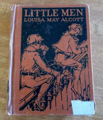 1928 Edition LITTLE MEN By LOUISA MAY ALCOTT w/Color Plates Illustrations Foto 1 de 4