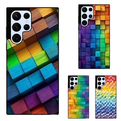 Flexible For Samsung S25 S24 S23 S21 S22 FE Ultra rainbow painted pattern design - Image 1 of 4