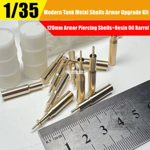 1/35 Modern Tank 120mm Metal Shells Armor-Piercing Ammunitions+Resin Oil Drums - Picture 1 of 6