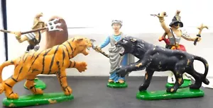 Atlántico escala 1/32 Gladiadores, Emperador y Dos Animales Coleccionista Pintado - Imagen 1 de 3
