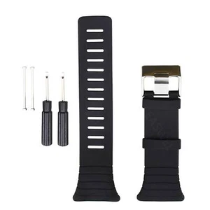 Premium Ersatz Silikon Uhrenarmband Armband Armband für Suunto Core All Black - Bild 1 von 3