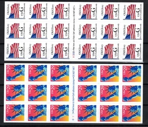 Estampillas de Estados Unidos - folletos - 2 variedades (G412) - Imagen 1 de 1
