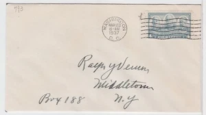 TurtlesTradingPost - Army Navy - 4 Cent Navy #793 1937 FDC No Cachet - Picture 1 of 1